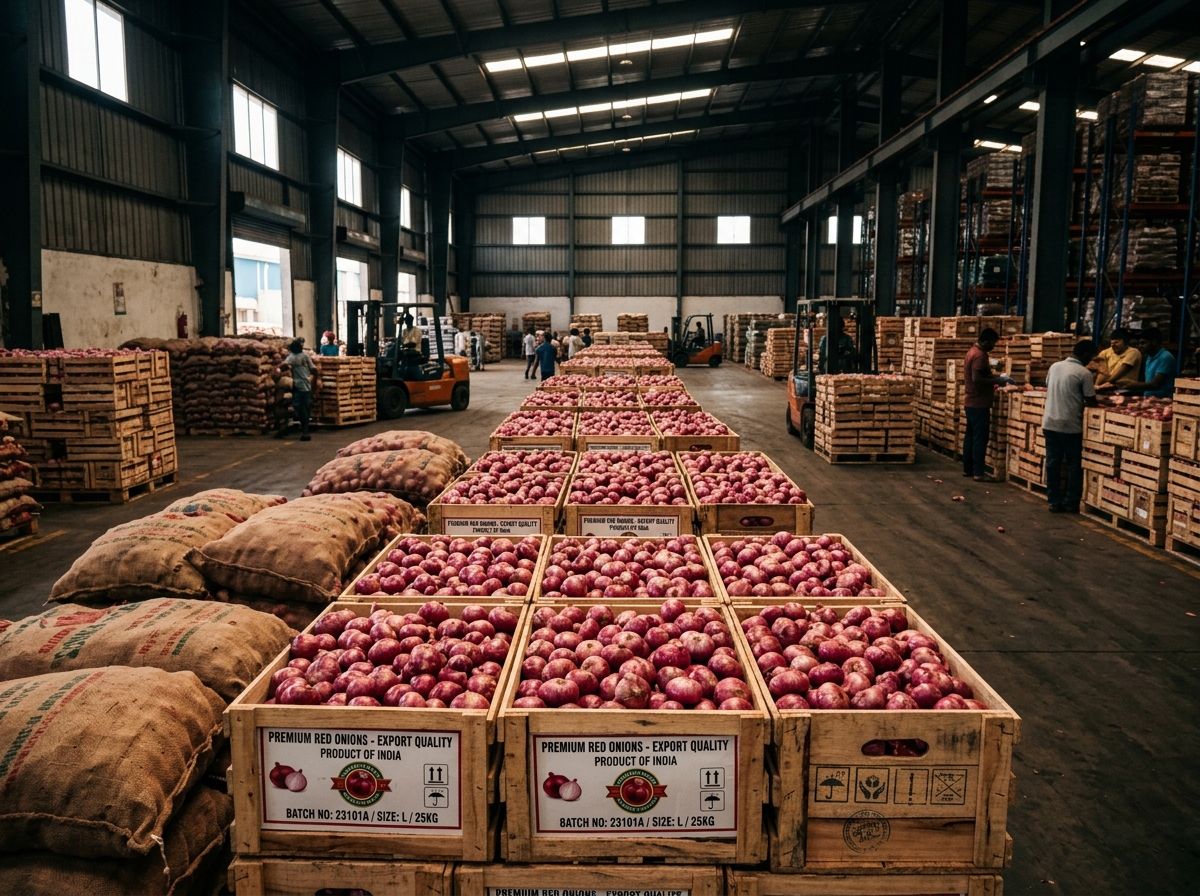 Red Onion Sacks Packaging