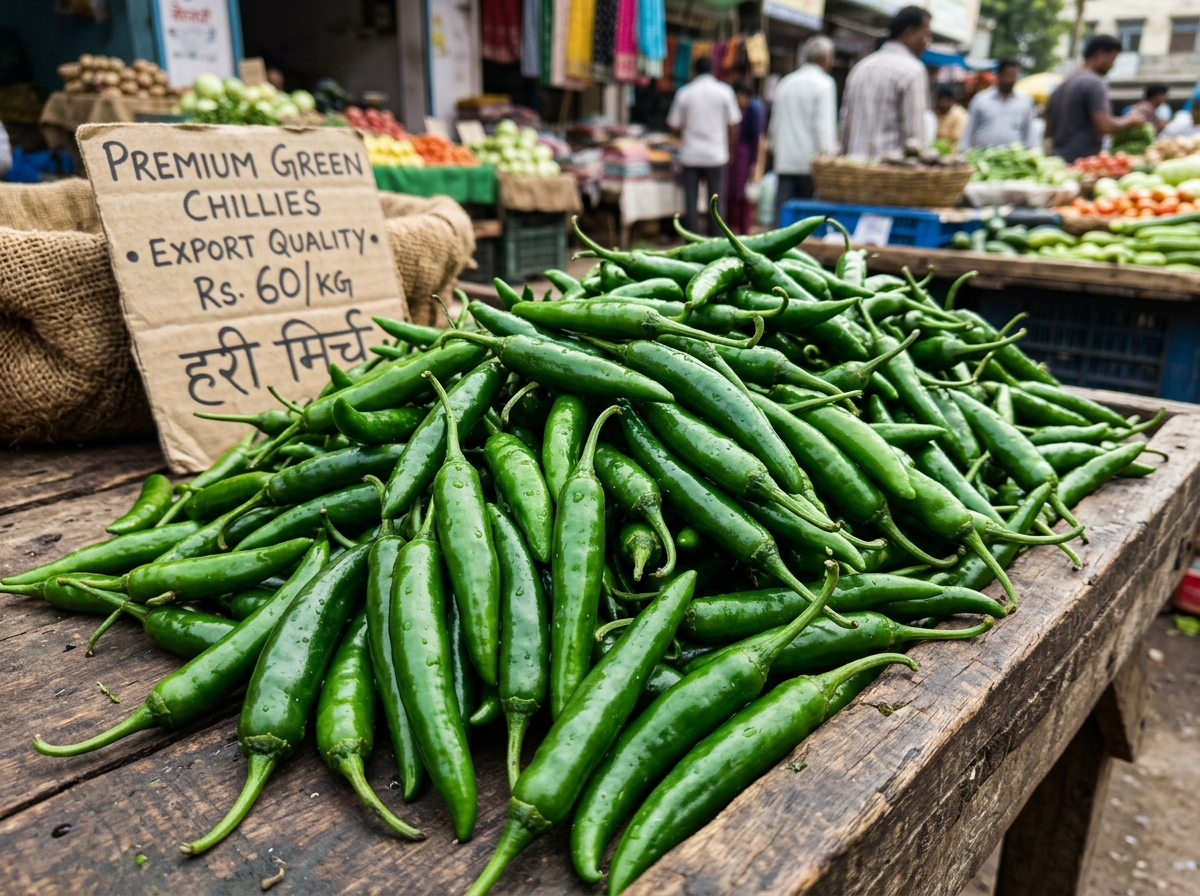 Fresh Green Chillies Export