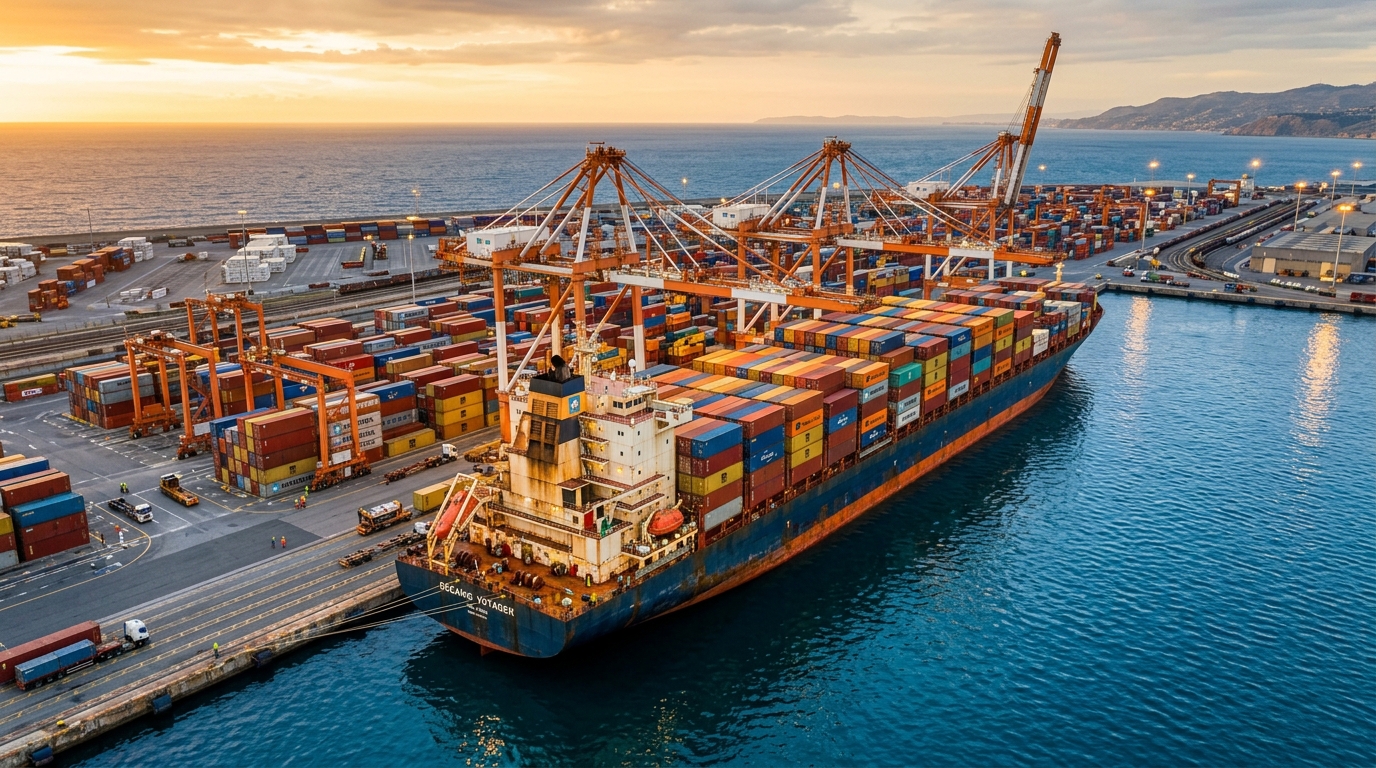 Seaport Container Shipping